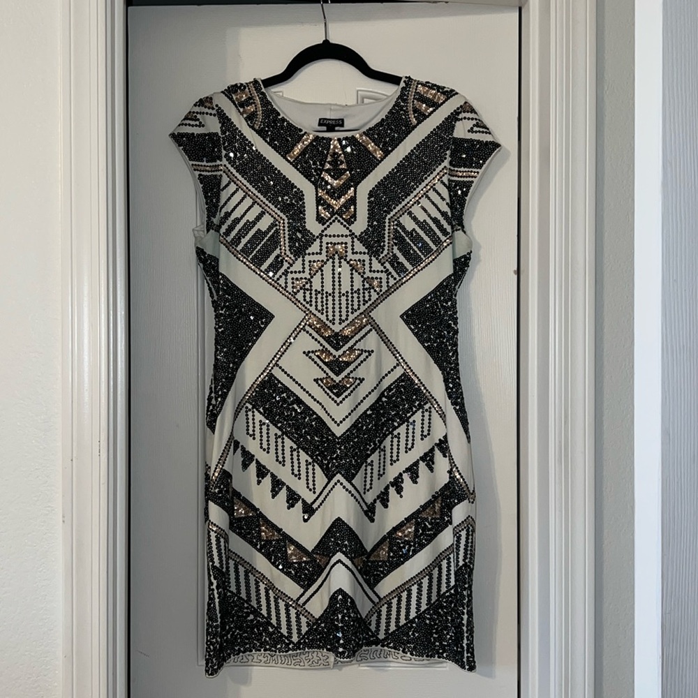 Sequin Express mini dress